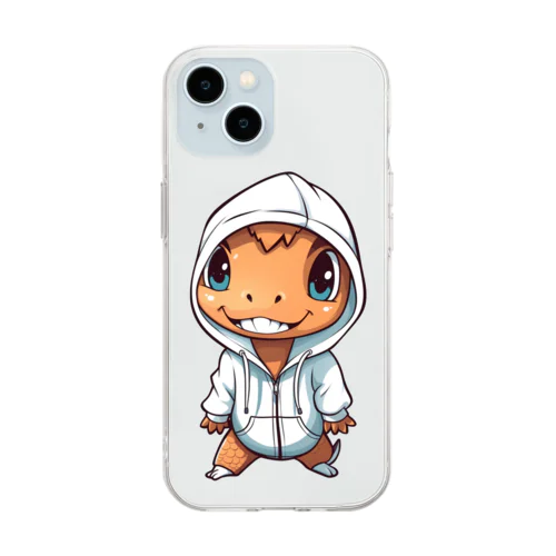 愚かな恐竜 Soft Clear Smartphone Case