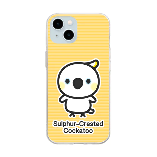 キバタン Soft Clear Smartphone Case