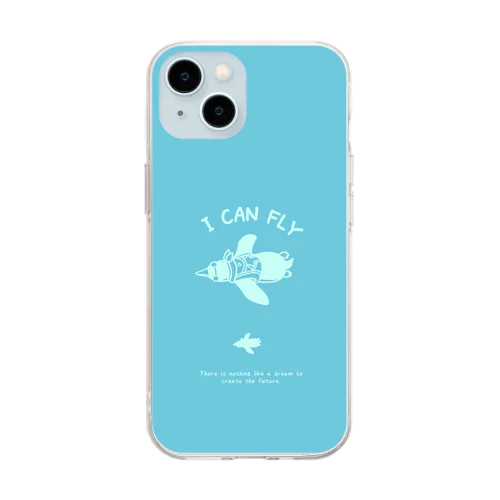 ペンギンの夢 Soft Clear Smartphone Case