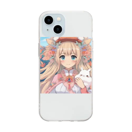 ほわほわガール Soft Clear Smartphone Case