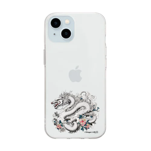 龍神・龍（小物）：白龍１「Dragon 4 ALL」 Soft Clear Smartphone Case