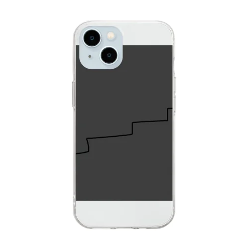 Charcoal✖️Black Soft Clear Smartphone Case