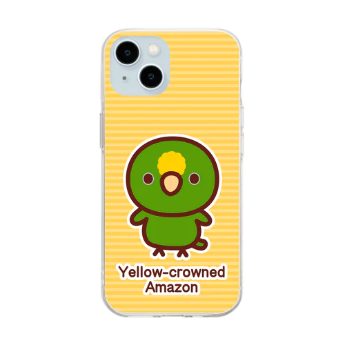 キビタイボウシインコ Soft Clear Smartphone Case