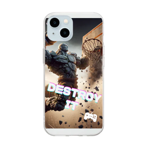 豪快なダンクとは Soft Clear Smartphone Case