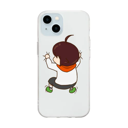 へばりつき難波こつめ Soft Clear Smartphone Case