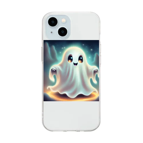 かわいいおばけ Soft Clear Smartphone Case