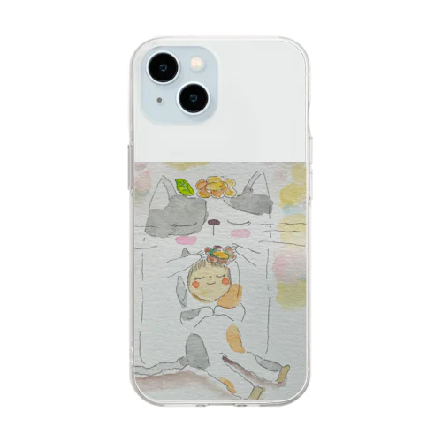 おそろいだね💕︎ Soft Clear Smartphone Case