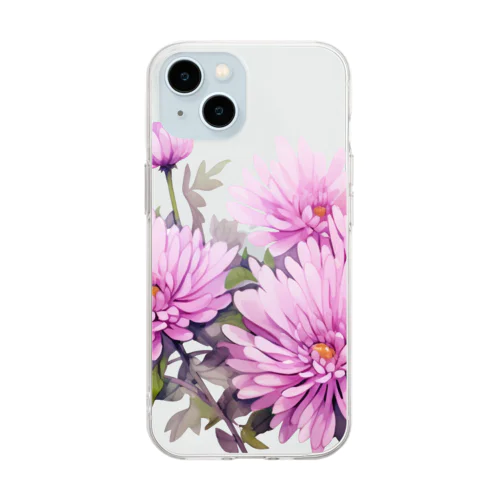 アスタの花グッズ Soft Clear Smartphone Case