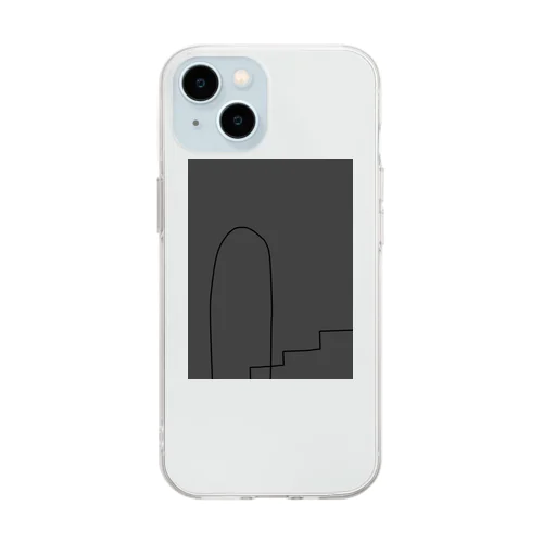 doors and stairs. Soft Clear Smartphone Case