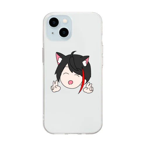 きつね氏 Soft Clear Smartphone Case