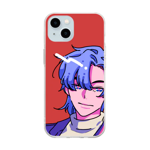 ニューレトロ・ボーイズb Soft Clear Smartphone Case