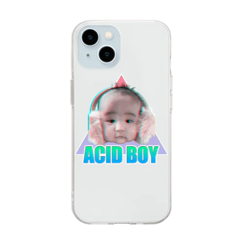 クソカワACID BOY Soft Clear Smartphone Case