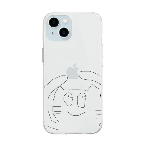 つかみねこ Soft Clear Smartphone Case