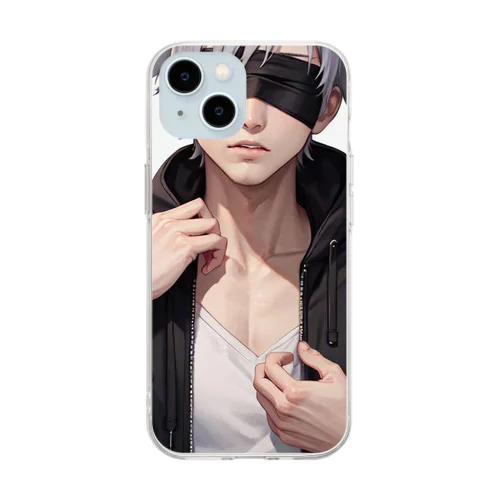 五條　悟飯 Soft Clear Smartphone Case