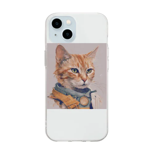 猫 Soft Clear Smartphone Case