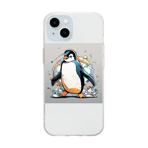 ペンギンくん Soft Clear Smartphone Case