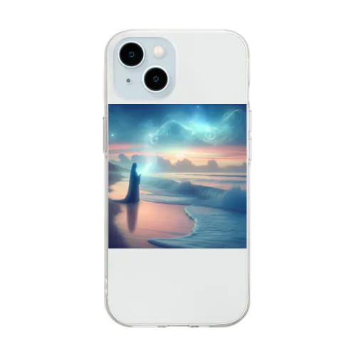 ウェーブ・ウィスパー Soft Clear Smartphone Case