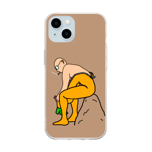 ニン人（休憩中） Soft Clear Smartphone Case