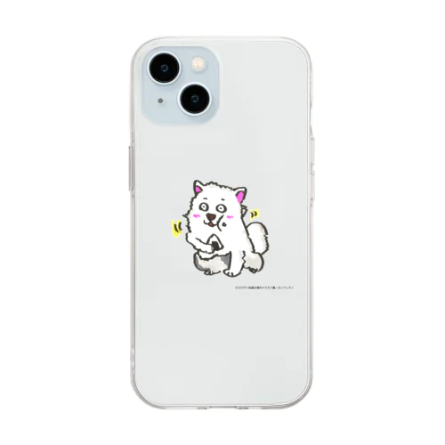 スマホケース（カンフェティ2023年7月号イラスト） Soft Clear Smartphone Case