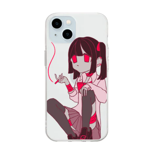 非行少女 Soft Clear Smartphone Case