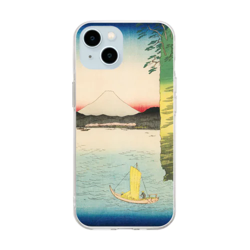 広重「冨二三十六景⑯　武蔵本牧のはな」歌川広重の浮世絵 Soft Clear Smartphone Case