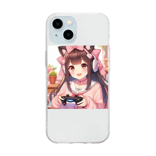 ゲーム女子 Soft Clear Smartphone Case