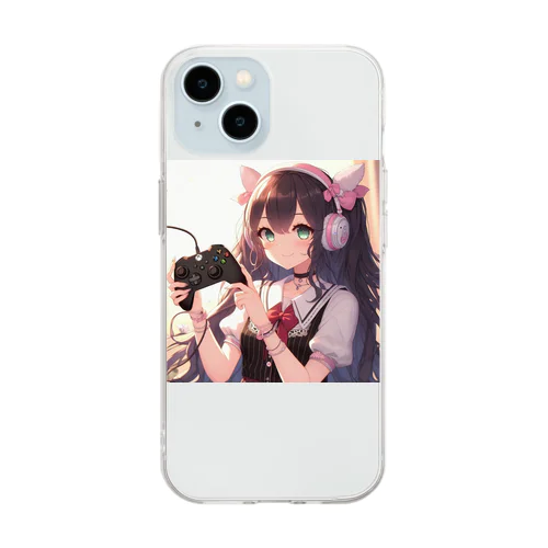 ゲーム女子 Soft Clear Smartphone Case