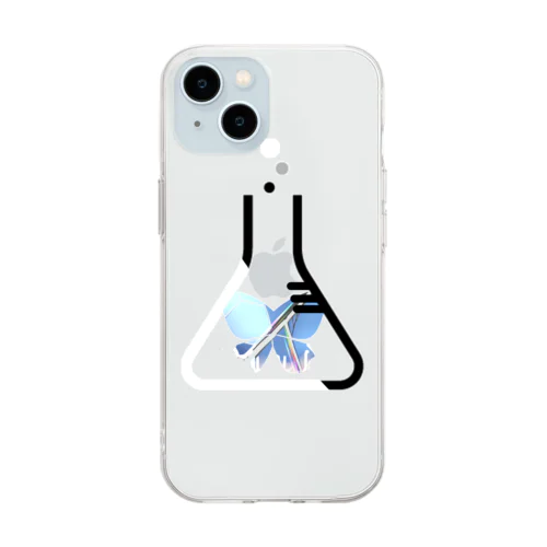 ロゴ Soft Clear Smartphone Case