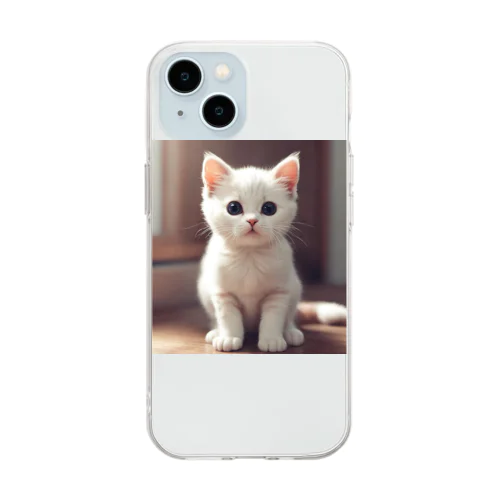 可愛い猫のイラストグッズ♥ Soft Clear Smartphone Case