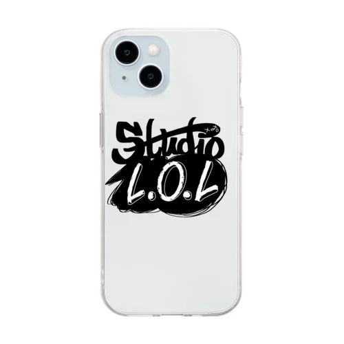 Studio L.O.L モノクロロゴ Soft Clear Smartphone Case