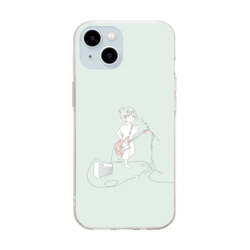 jazzmaster girl Soft Clear Smartphone Case