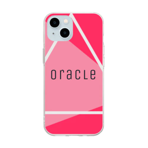 ピンクなoracle Soft Clear Smartphone Case