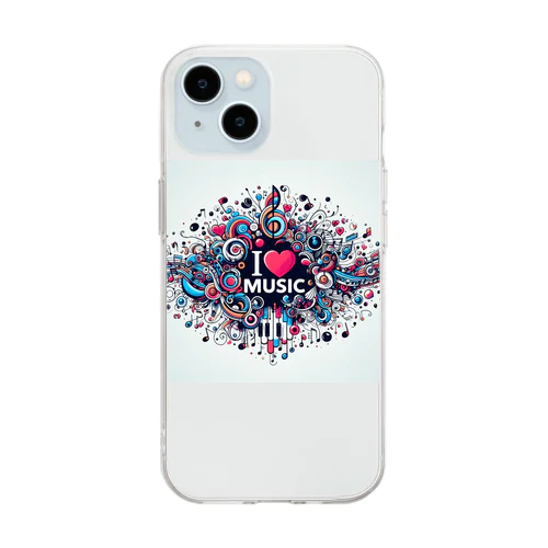 I love music. Soft Clear Smartphone Case