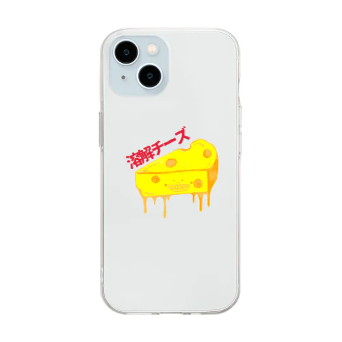 溶解チーズ Soft Clear Smartphone Case