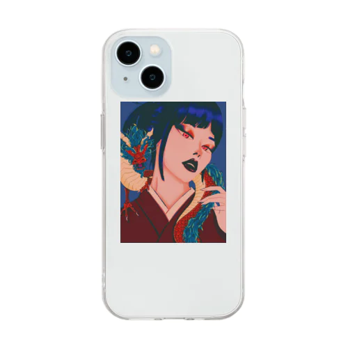 辰年の女 Soft Clear Smartphone Case