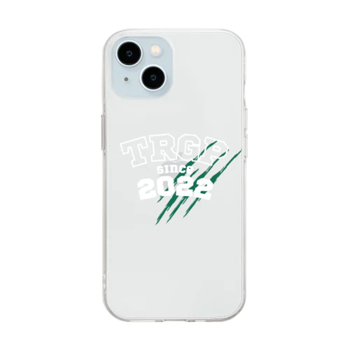 TRGP白字デザイン Soft Clear Smartphone Case