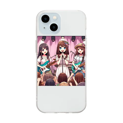 AI美女バンド Soft Clear Smartphone Case