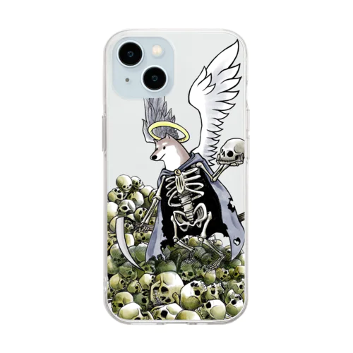 死神柴犬 Soft Clear Smartphone Case