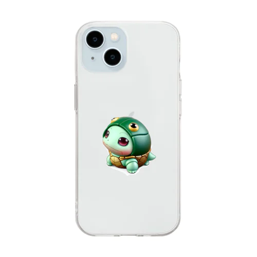 カメ吉 AI #1 Soft Clear Smartphone Case