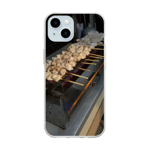 焼き鳥① Soft Clear Smartphone Case