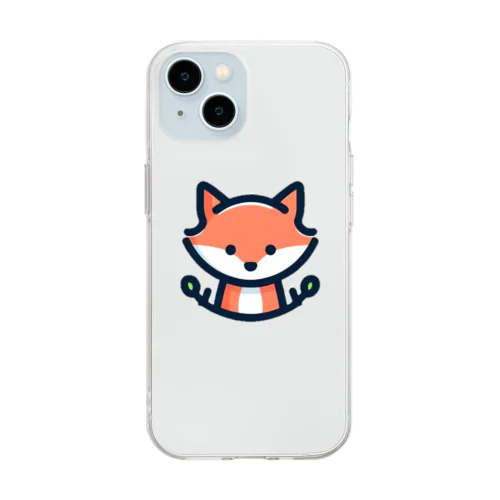 可愛い💕きつね🦊✨ Soft Clear Smartphone Case