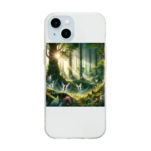 森の妖精シリーズ2 Soft Clear Smartphone Case