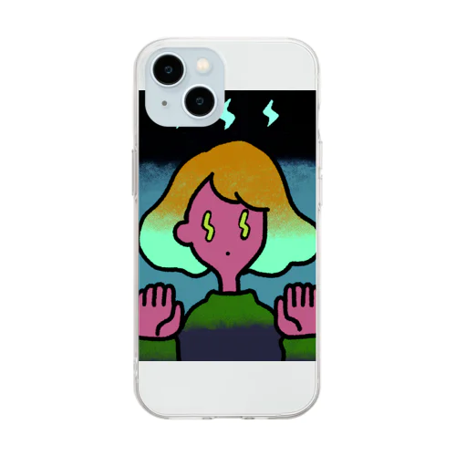 感電少女 Soft Clear Smartphone Case