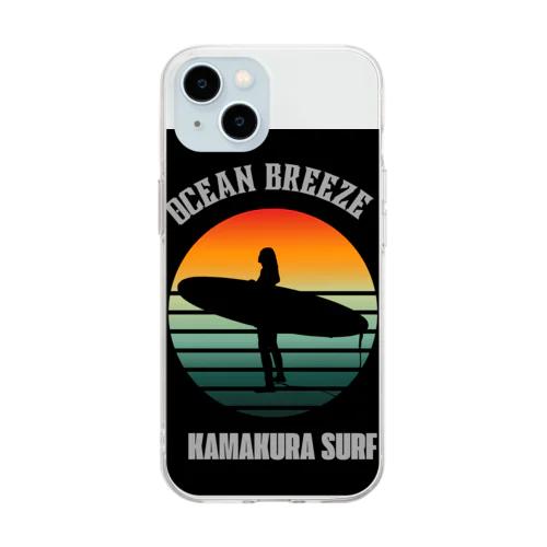 SEABREAZE KAMAKURA SURF Soft Clear Smartphone Case