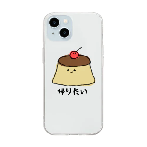 プリン Soft Clear Smartphone Case