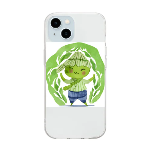 抹茶の小人 Soft Clear Smartphone Case