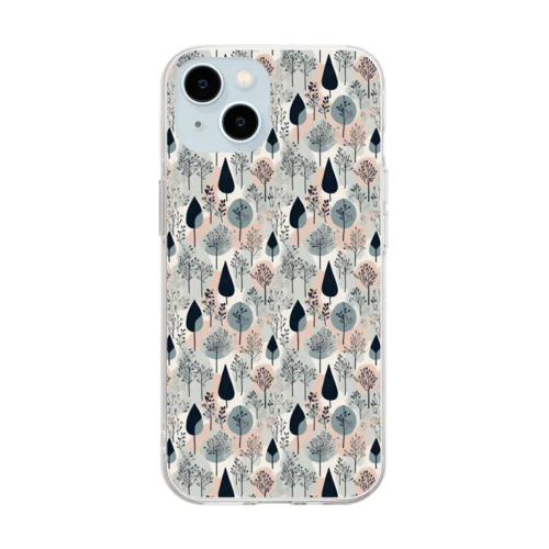 北欧柄アイテム Soft Clear Smartphone Case