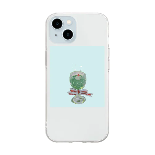 めろんさいだー Soft Clear Smartphone Case