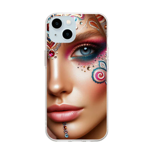 MANDALA MAKEUP Soft Clear Smartphone Case