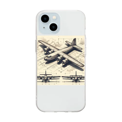 架空の航空機 Soft Clear Smartphone Case